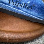 Birkenstock Rare Papillio Blue Denim Animal Print Closed Toe Clogs Womens Size 7 Photo 4