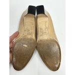 Tory Burch  Raleigh Patent Leather Pump Block Heel Nude Size 9M Photo 7