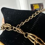 Gold and Silver Charm Necklace with Pearl and Crystal Accents Photo 4