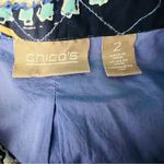 Chico's  1 Blazer Quilted Long Sleeve Paisley jacket size 2 Photo 5