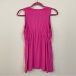 Athleta  Pink Air Out Cinch Tank‎ Top Size Medium Photo 7