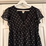 A New Day  NWT polka dot chiffon ruffle sleeve maxi dress small Photo 3