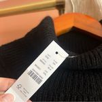 J.Crew Cropped Puff Sleeve Turtleneck Sweater Black Wool Alpaca NWT Size XXL Photo 2