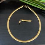 Premier Designs Vintage Crown PD Gold-tone Snake Flat Chain 16” Necklace Photo 7