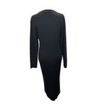 Lane Bryant  NWT Black Long-Sleeve V-Neck Lace-Up Front Sweater Dress 18/20 $99 Photo 4