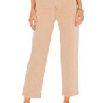 MOTHER the Yoyo Ruffle Greaser Ankle Pants Sz 28 Paper Bag Waist in Medium Khaki Tan Photo 0