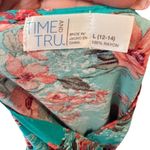 Time and Tru‎ Floral Shorts Romper Size L Photo 4
