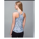 Lululemon Studio Racerback Tank Top Star Crushed Silver Fox Deep Navy Size 6 Blue Photo 1