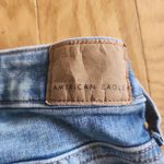American‎ Eagle Womens Shorts Size 00 Light Wash Distressed Frayed Hem Blue Photo 3