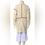 STAUD Timber Dress Fleece Long Sleeve Sporty Preppy Cream Tan Yellow sz Medium White Photo 6