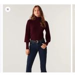 Ba&sh  Eden sweater knit - Bordeaux wool fall ballon casual L $350 turtleneck Photo 1