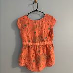 vintage gap 100% silk pink short sleeve with floral detail size L Size L Photo 5