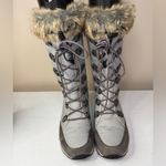 L.L. Bean Carrabassett Lace Winter Boots Sz 7.5 Gray Photo 1
