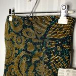 LuLaRoe  Geometric Cassie Paisley Pencil Skirt Size Small Green Gold Midi Office Photo 1