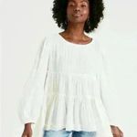 American Eagle  long sleeve boho babydoll‎ top Photo 2