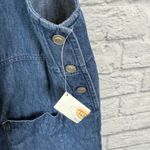 Talbots Vintage  Denim Jumper Overall Dress Petites Size 14 Chambray Midi New Photo 6