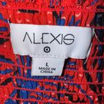 Alexis  x Target Dress Tropical Leaf Tie Strap Midi‎ Beach Beachy Size Large Photo 5