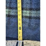 Aeropostale  Green Plaid Soft Knit Oversized Vneck Sweatshirt Women X-Small Photo 4