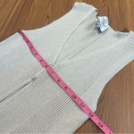 Pink Rose  Ribbed V-Neck Vest Sweater Women’s Neutral Sleeveless Stretchy Large Photo 1