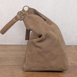 EXPRESS Brown Suede Leather Shoulder Bag Purse Photo 5