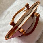 Jotto Cowhide Leather and Canvas Large Shoulder Bag Photo 5