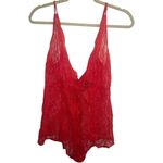 Victoria's Secret ✨Victoria Secret Teddy Lace Sexy Red Sz Large Romper✨ Photo 5