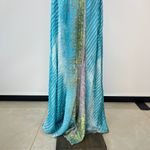 Johnny Was NWOT  Biya Silk Blue Sleeveless Long Maxi Dress Size S Photo 6