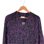 Equipment  Cornelia Button Down Blouse size Small Floral Print Long Sleeves Photo 3