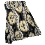 Free People  Dress Womens Small Black Yellow Floral Babydoll Chiffon Festival Photo 7