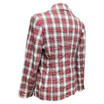 Tommy Hilfiger Vintage 90s Cotton Plaid Blazer Red Black Blue Yellow White 10 Photo 3