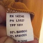 Piko 1988 Loose Fit Long Sleeve Top-Medium-Bamboo Blend-Boat Neck-Mustard-Soft Photo 6