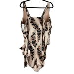 Cacique NWT Swim No Wire One Piece Sz 28 Animal Print Belt Tie Waist Photo 3