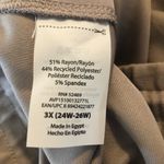 Avia  Pull On Athlesure Pants Size 3X 24W-26W Womens Side Pockets Taupe New Photo 6