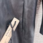 Vintage 90s Leather Blazer Womans 6 Minimalist Indie Grunge Staple Timeless Black Photo 6