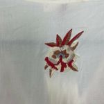 Solitaire NWT  Woman's Sz S Embroidered Cream Long Sleeve V Neck Tunic‎ Blouse Photo 8