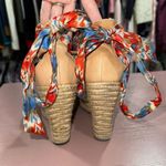 UGG  Women's 9.5 Santorini Lucianna Platform Wedge Espadrille Sandals Boho Beach Photo 4