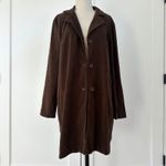 Vintage Sag Harbor Dress Brown Blazer Jacket‎ Coat Faux Suede Size 10 Photo 5