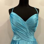 La Femme 30662 Strappy Back Cloud Blue Gown 8 Photo 2