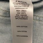 frame denim NEW FRAME Le Slouch Crop Split Screen Denim Jeans Size 27 Photo 6