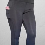 Plus size Black leggings with phone pockets body sculpting Photo 1