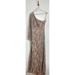Mac Duggal Embellished One-Sleeve Gown in Rose Gold Size US 8 Photo 6