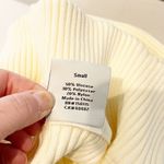 Varley  Janie Ribbed Long Sleeve Half Zip Sweater Pullover Cream Ivory Small Photo 3