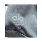 Alo Yoga Interlace Yoga Sports Bra in Dark Gray Size XS XSmall Green Photo 4