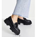 ASOS  DESIGN Wide Fit Movable Padded Chunky Loafers in Black Size‎ 11W Photo 2