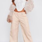 Pretty Little Thing PLT Stone Washed Leather Pants  Photo 0