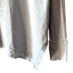 Free People We The Free by  Baby Blue Asymmetrical Cotton Long Sleeve Top M Photo 3