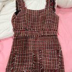 Olivaceous Tweed mini dress Photo 0