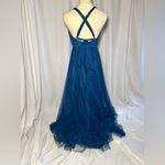 Anthropologie Hitherto Zaria Saphire Dress | 6 Blue Photo 10