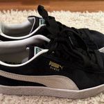 Puma Classic Black and White Suede Shoes Photo 0