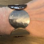 Kenneth Cole  tricolor hammered disc stretch bracelet Photo 2